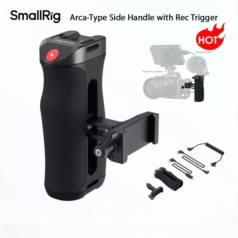 Sony Camera A6400 - SmallRig 5694 ด้ามจับด้านข้างแบบ Arca-Type พร้อม Rec