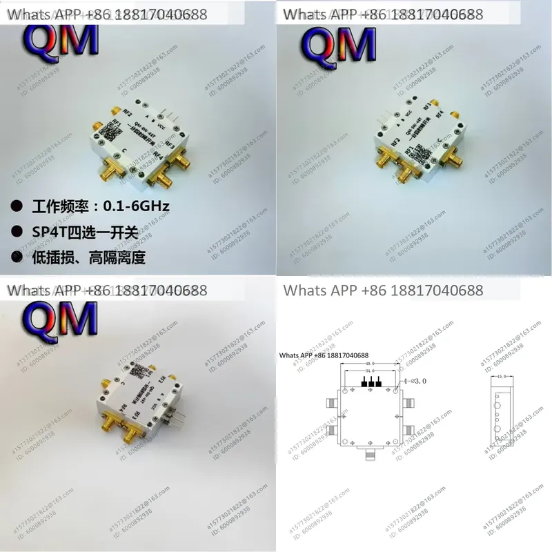 Qm Electronics & Repair Services - 1 ชิ้นสำหรับ QM-SW-4ST 0.1-6 GHz SP4T