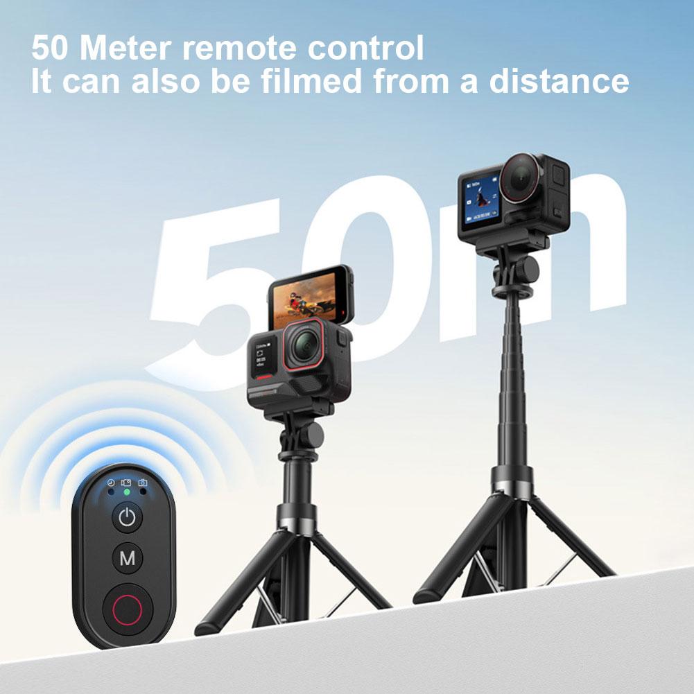 Insta360 Camera X4 - รีโมทคอนโทรลไร้สายบลูทูธสำหรับอินสตา 360 X5/X4/ซีรีส์เอซ/ซีรีส์ GO3 สำหรับดีไอสำหรับโกโปรพร้อมสายรัดข้อมือสำหรับกล้องกีฬา
